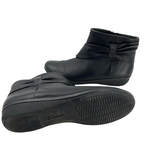 Clarks Women's Black Everlay Mandy Boot Black 8.5us - Picture 3 of 6
